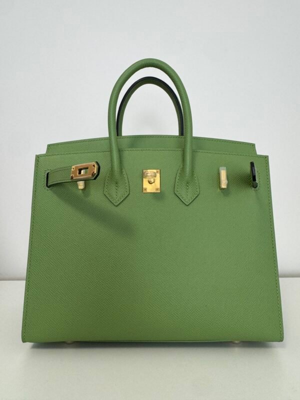 Vert Criquet BK25 Original EP Leather from Haas Factory Hand Engraved Logo Brass Nail for Fashion