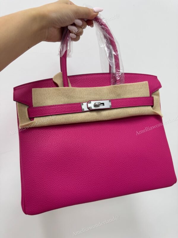 Birkin 30 Rose Mexico Togo Retourne Palladium