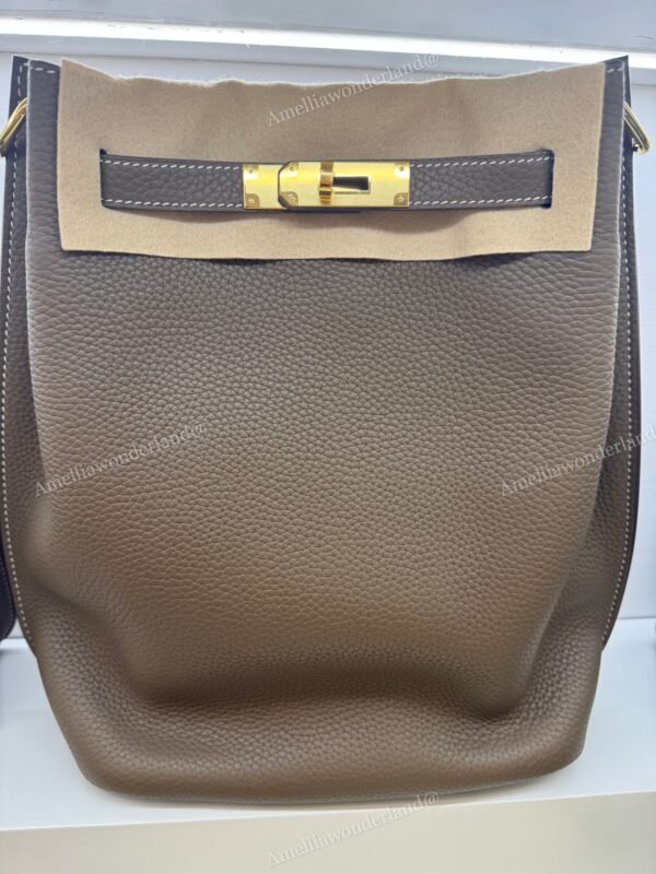 So kelly 22 Etoupe TC Leather Gold Hardware